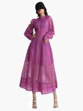 Luxury Lace Midi Dress - Long Balloon SleeveÂ